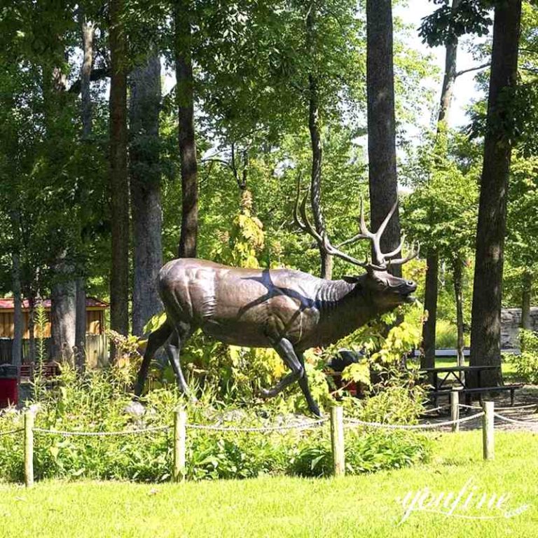 Life size outdoor deer statues for yard decor BOKK268 YouFine Sculpture