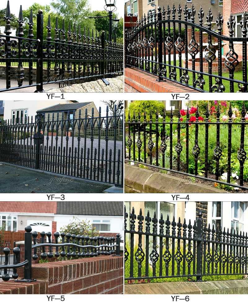 decorative wrought iron fence for sale
