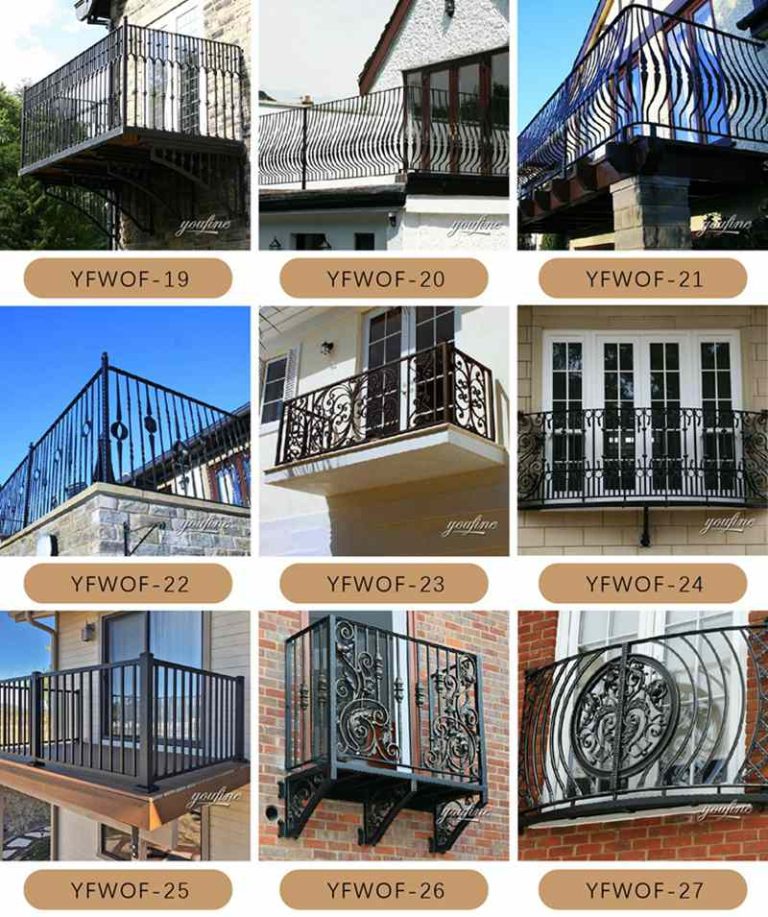 Popular wrought iron modern balcony railing designs cantilever balcony ...