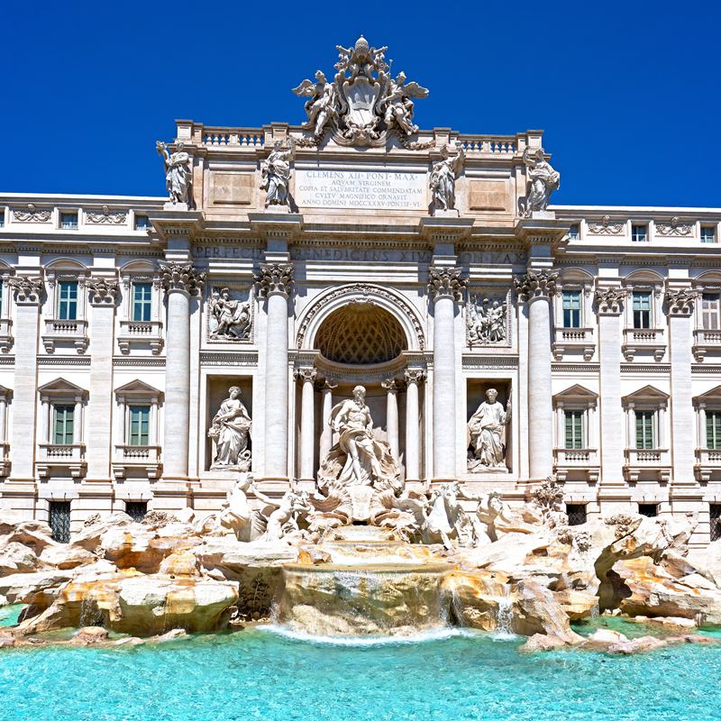 The Most Famous Marble Water Fountain in The World–The Trevi Fountain