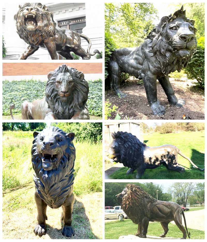 large bronze lion statue for sale