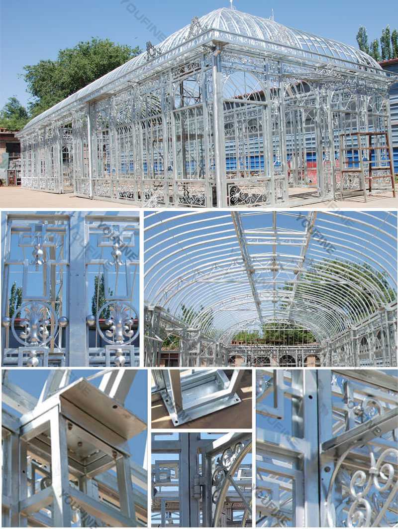 large outdoor metal wrought iron wedding gazebo designs on hot selling