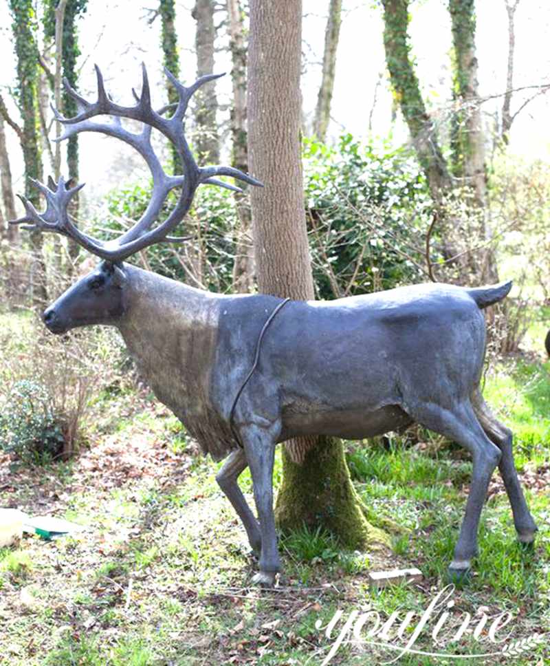 life size bronze stag-YouFine Sculpture