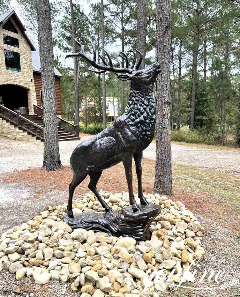 Life size outdoor deer statues for yard decor BOKK268 YouFine Sculpture