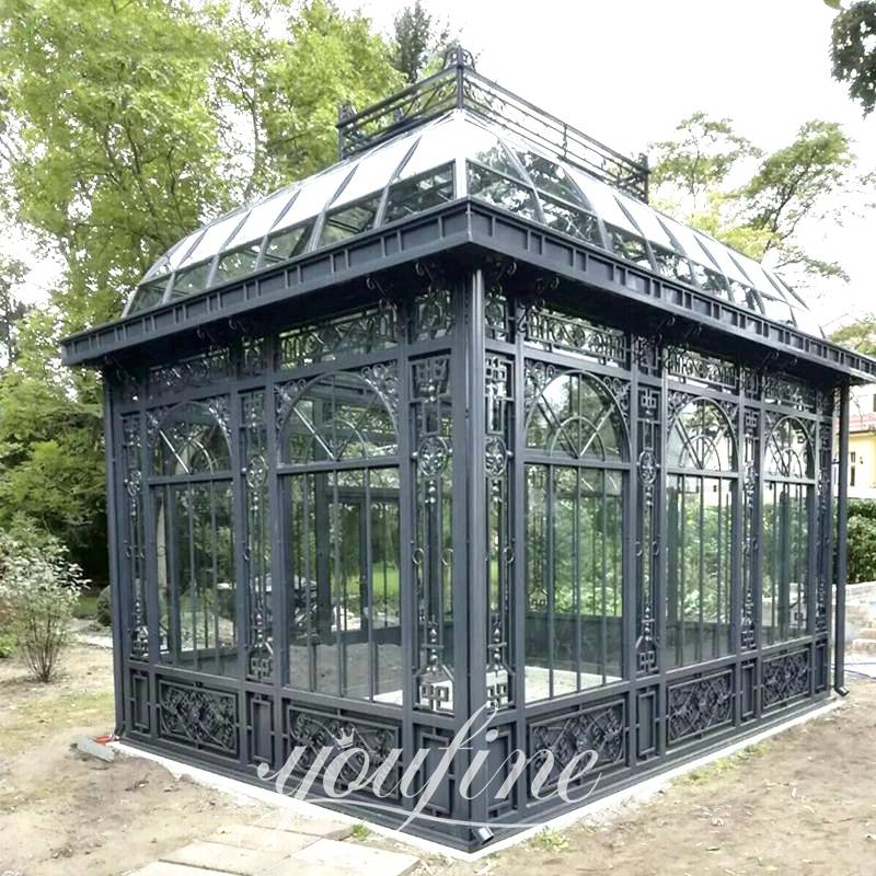 Wrought Iron Pavilion Outdoor Garden Ornament IOK-255