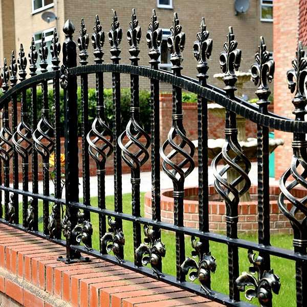 wrought iron fence decorative