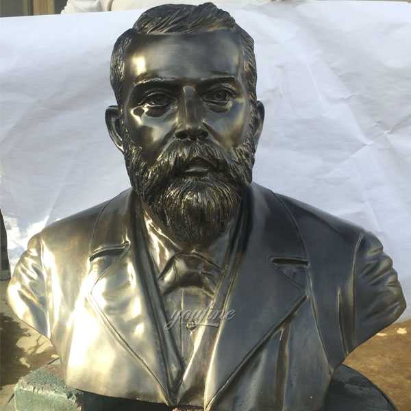 Antique bronze bust of the hotel king Josef Durrer design with high comment from our customer--BOKK-472