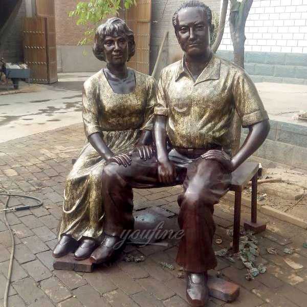 Antique custom made bronze casting life size figure statues from a photo for sale--BOKK-476