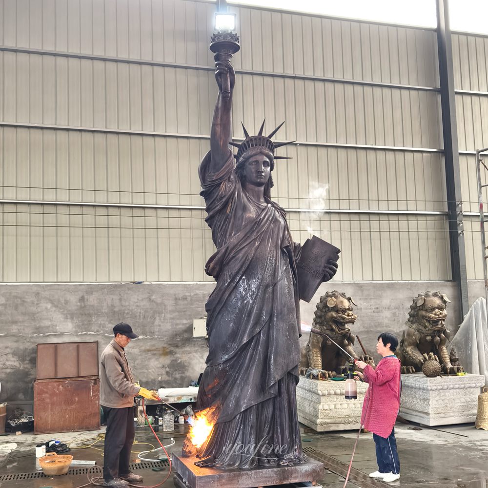 Artisan Patina the Large Statue of Liberty Replica Factory Supplier