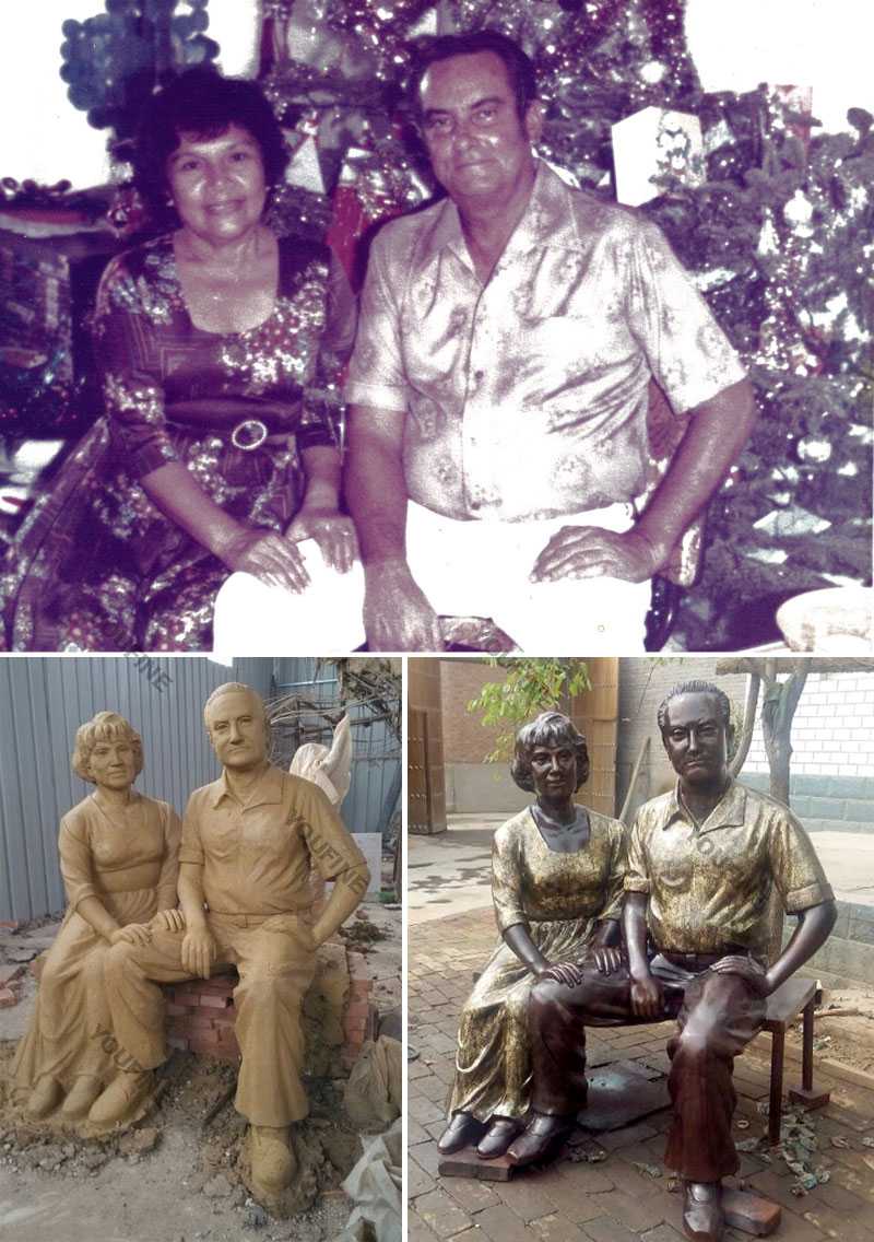 Custom made bronze casting life size figure statues from a photo for sale