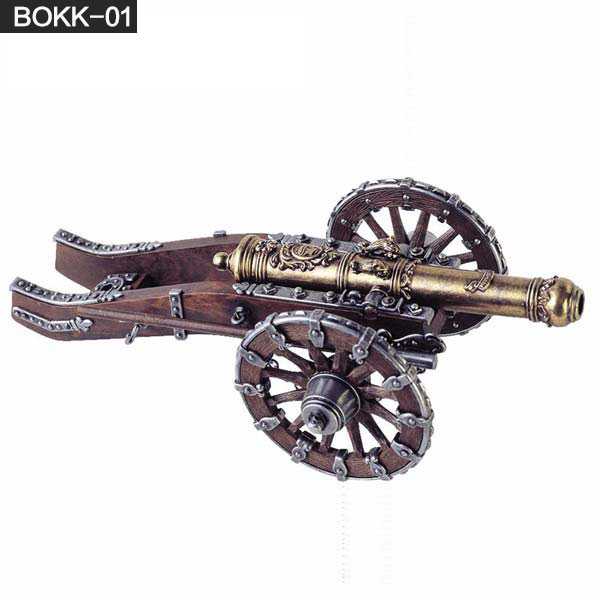 Custom made life size casting bronze  cannon design for Europe client–BOKK-01