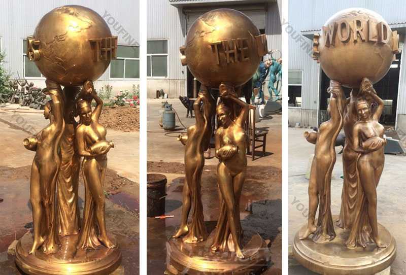 Famous bronze sculptures scarface the world is yours statue