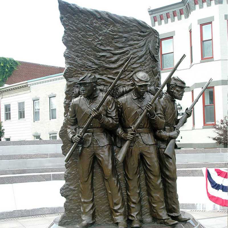 civil war soldier lawn statue