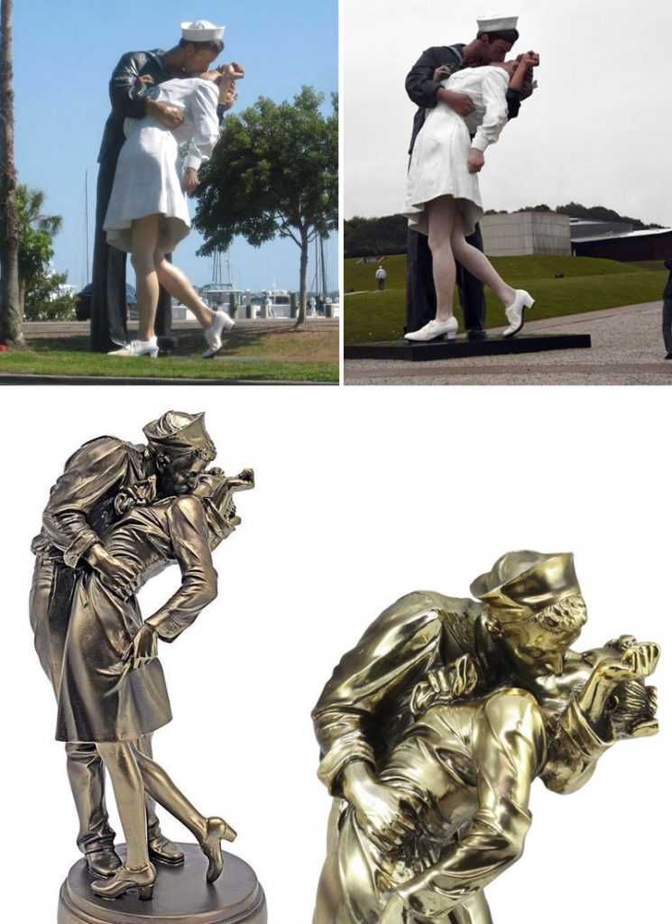Do you know why the “The Kiss of the Century”. sculpture in the world