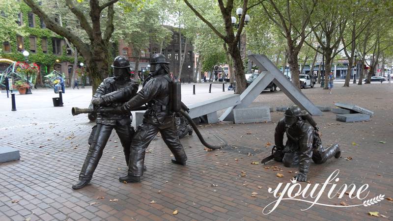 Firefighter Sculptures Detail: