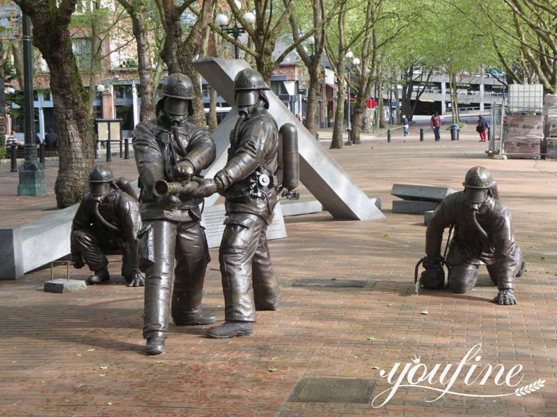 Firefighter Sculptures Detail: