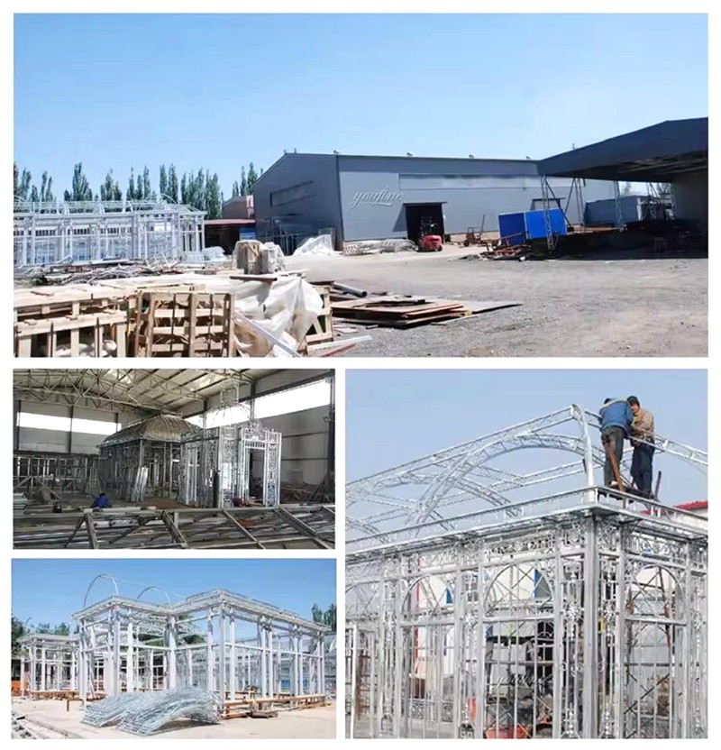 glass gazebo wedding