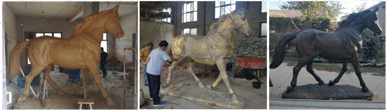 life size bronze horse statue for sale