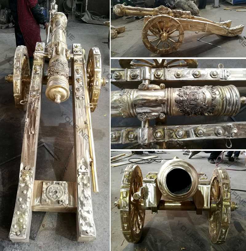 life size custom antique bronze cannons for sale