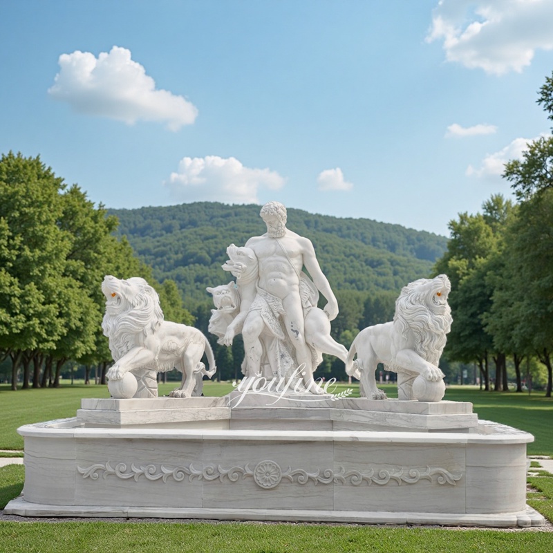 lifesize hercules statue fountain