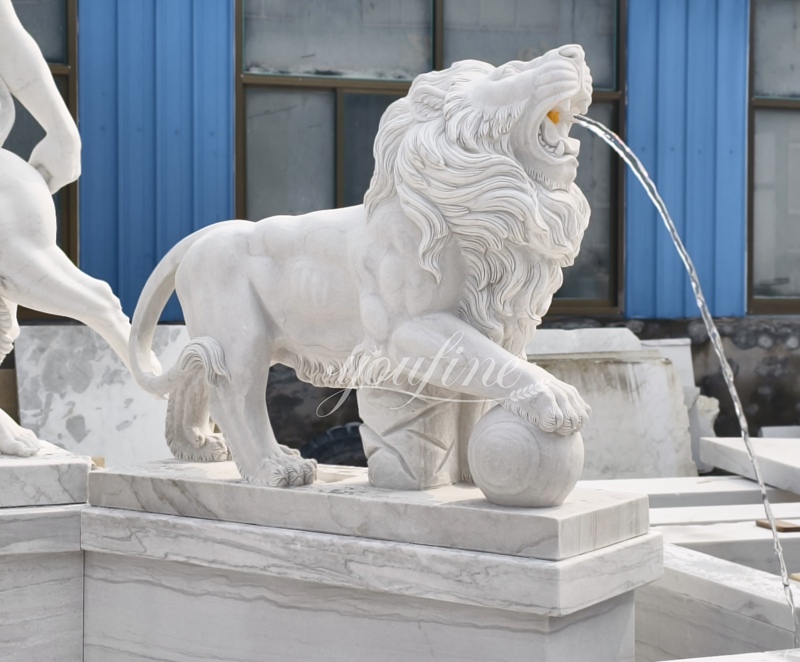 lion statue fountain art
