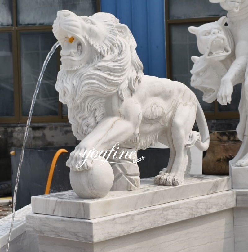 lion statue fountain