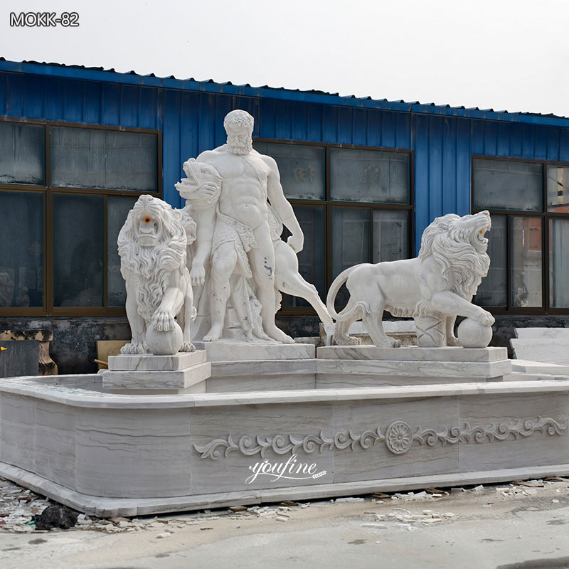 marble hercules fountain