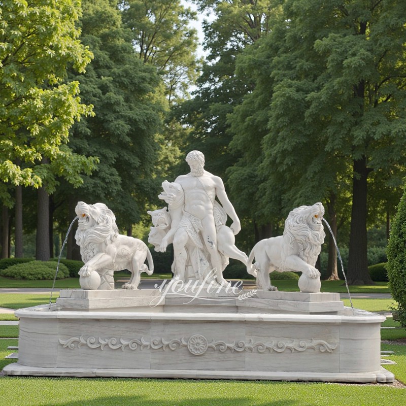marble hercules fountain