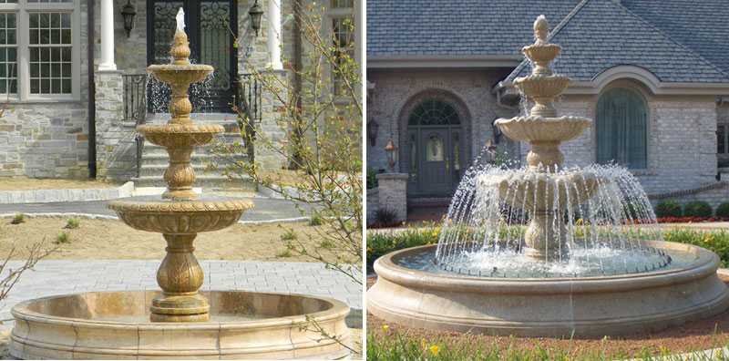 marble patio tiered water fountain for sale