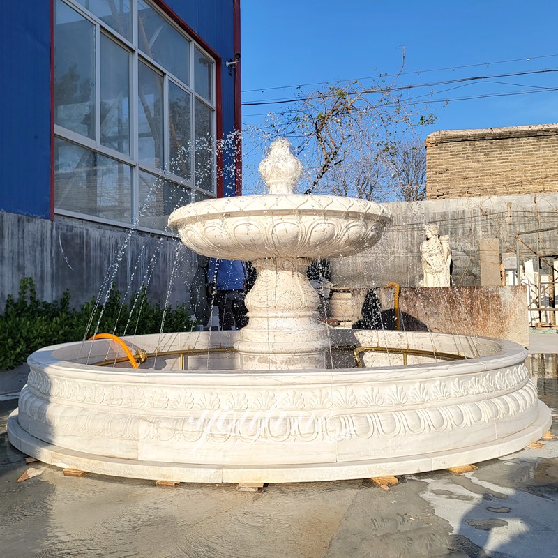 marble simple One Tiered Fountain