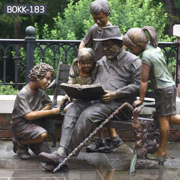 outdoor decoration bronze figure statue for garden decor--BOKK-183