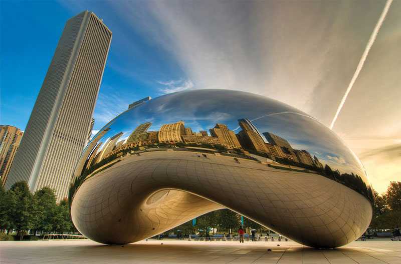 stainless steel cloud gate replica for sale