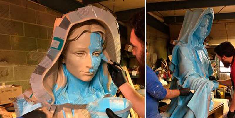 2.silicone rubber mold Making of our lady of virgin mary statue