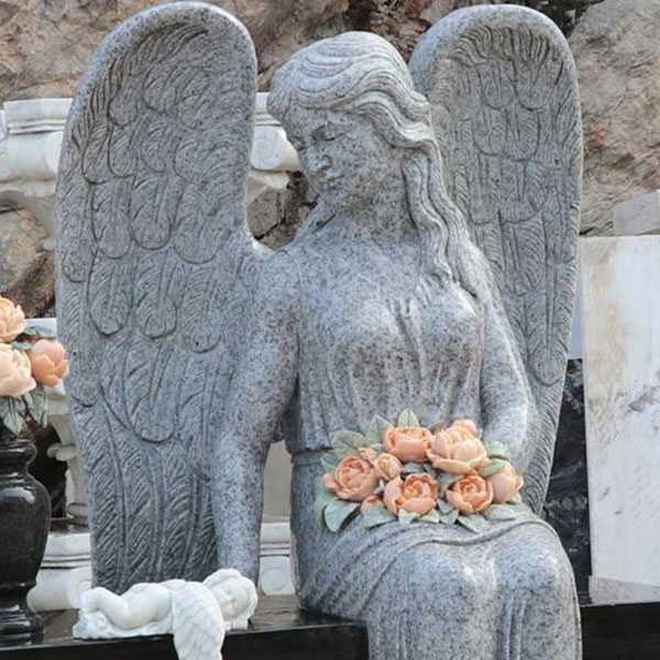 Discount Angel For Graves Black Large Granite Angel Headstone Designs For Baby