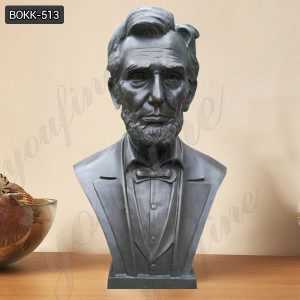 Large Custom Made Abraham Lincoln Replica of Bronze Bust Statue Decorative Bust Sculptures