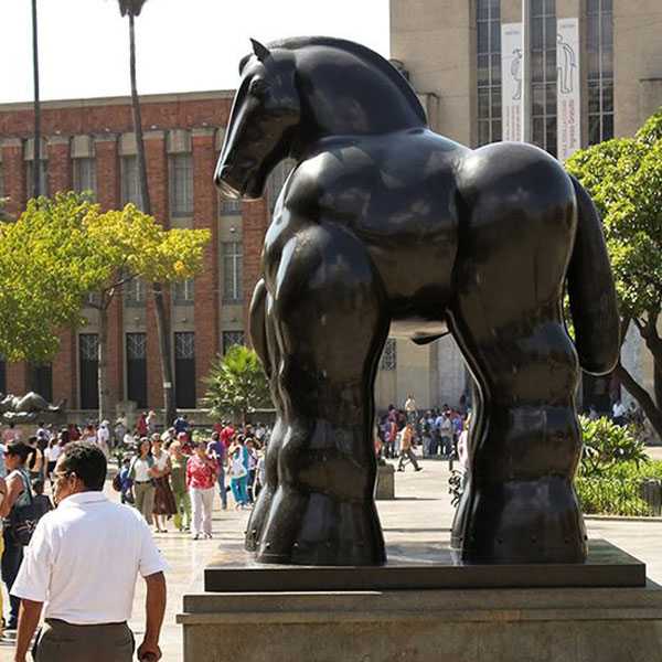 Antique Bronze Botero Horse Statue replica for sale--BOKK-499