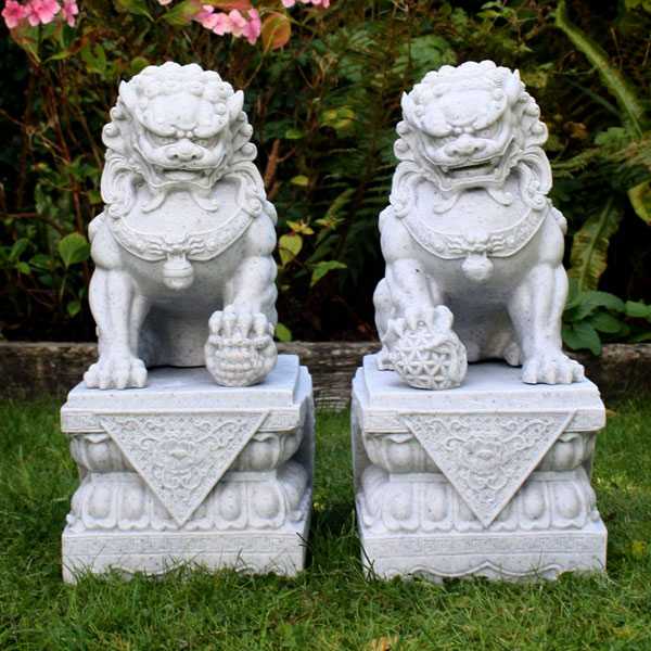 Chinese Foo Dog Front Building Outdoor Guardian Lion Statue for Sale from China Factory--MOKK-119