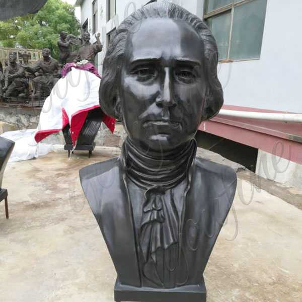 Custom Made Famous Bronze Bust Sculpture of George Washington Replica Life Size Busts for Sale--BOKK-511