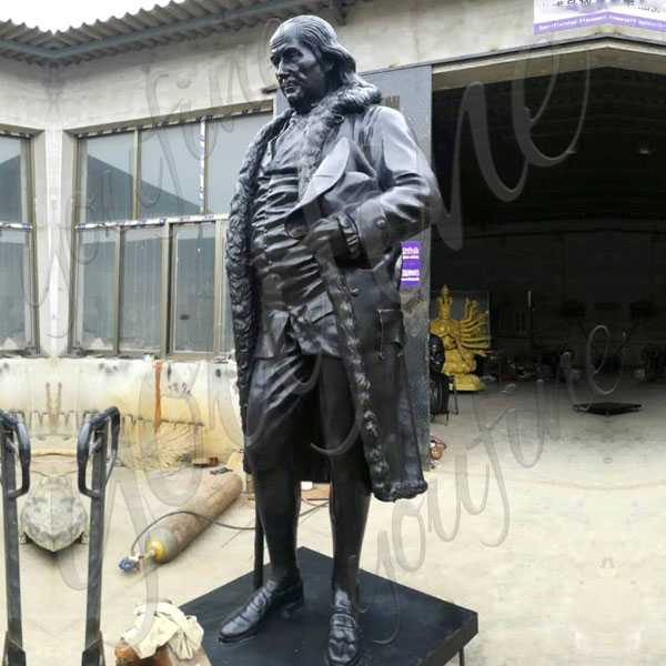 Custom Made Bronze Famous Figure Benjamin Franklin Statue BOKK-509