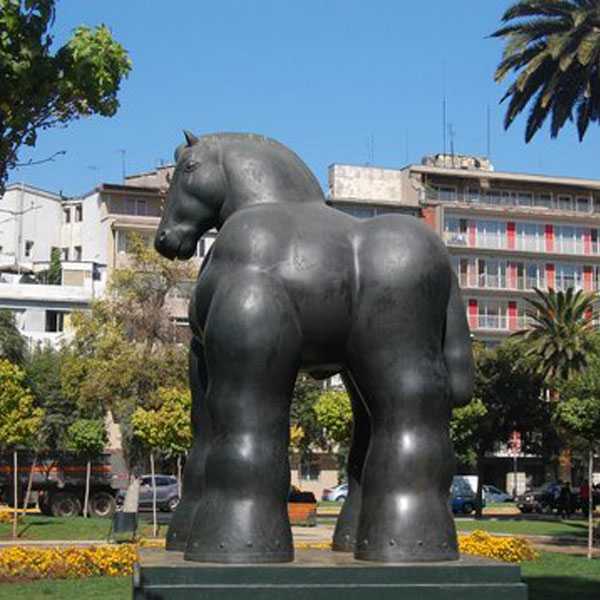 Famous Fernando Botero Style Bronze Botero Horse Statue Replica for Sale--Bokk-495