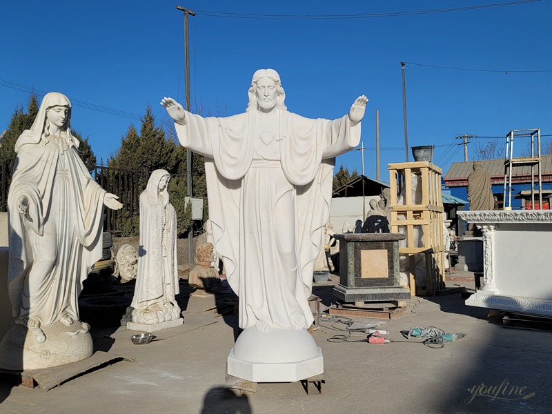 Jesus statue made of marble