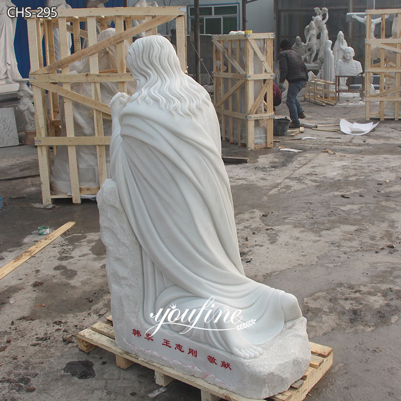Kneeling Jesus Statue for Church Garden