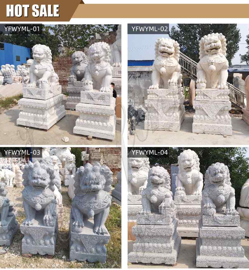 Life Size Garden Statue Chinese Guardian Lions