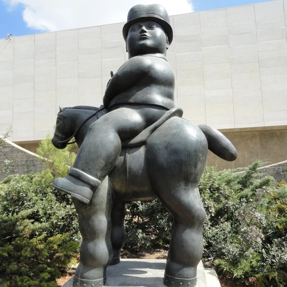 Man on a Horse Statue