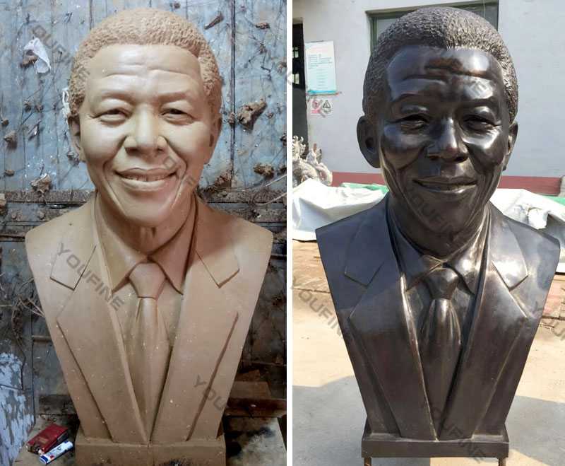 Nelson Rolihlahla Mandela replica of head bust sculpture cost