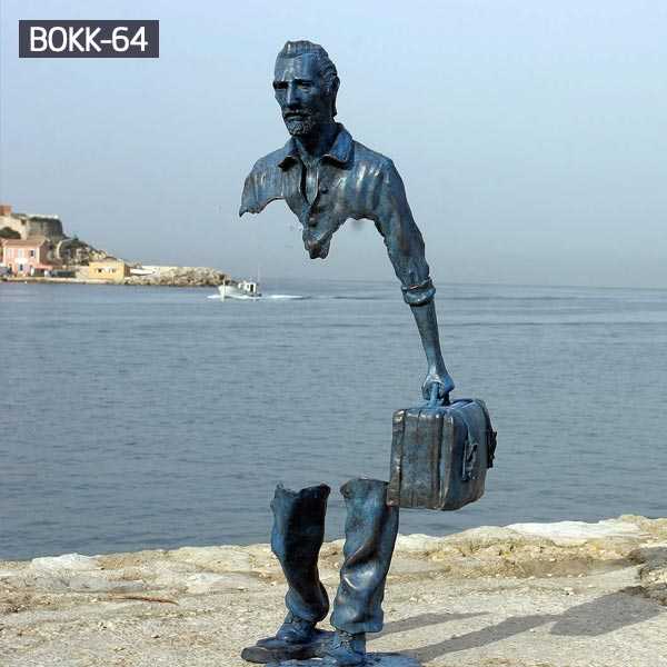 The Beautifully Imperfect Bronze Sculptures Of Bruno Catalano bronze figure statue for street decor--BOKK-64