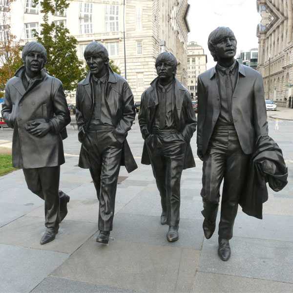 World Famous Singer Band Beatles Statue in Liverpool Life Size Bronze Statue Replica Design for Decor for Sale BOKK-580