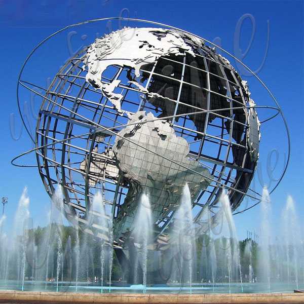 World famous giant world stainless steel globe sculpture mirror sphere design from New York--CSS-49