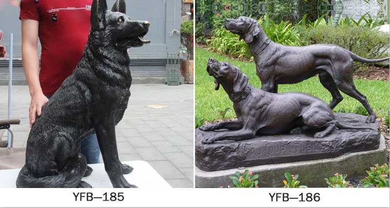 antique bronze dog sculptures for sale