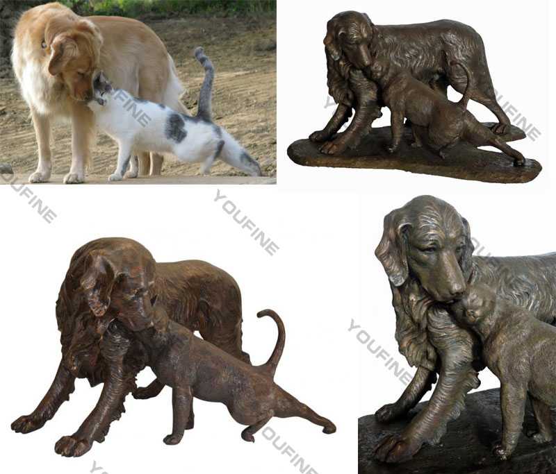 custom dog statues antique bronze dog garden statue for our american friend for sale